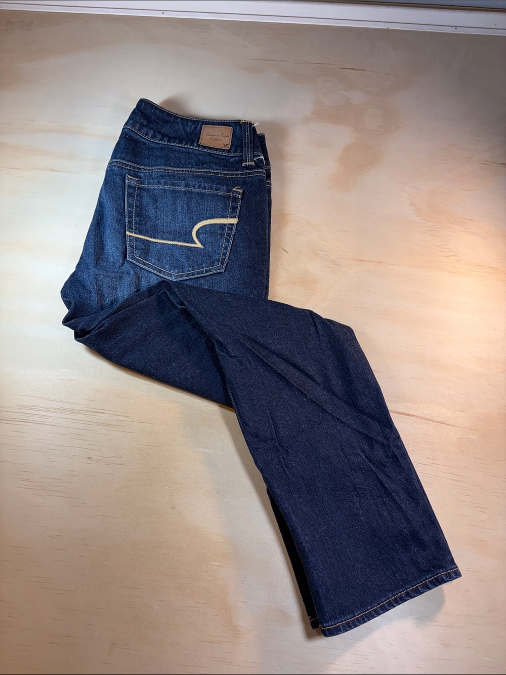 Dark Wash American Eagle Artist Stretch Denim Sz 4